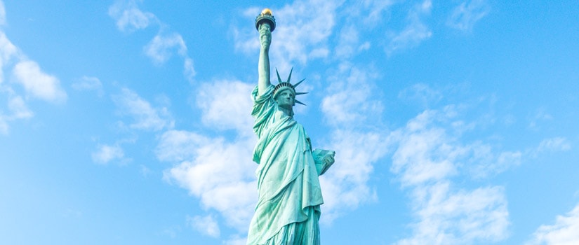 纽约自由女神像的照片