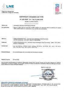 Cirrus Optimus LNE批准证书IEC 61672-1:2014
