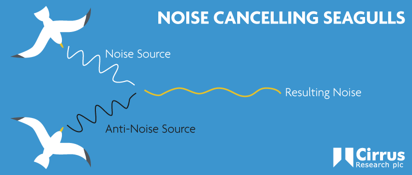 diagram showing how noise cancelling seagulls work
